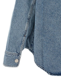 Ami Paris Ami De Coeur Overshirt Blue