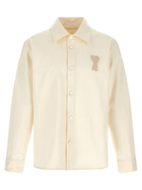 Ami Paris Ami De Coeur Overshirt Beige