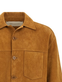 Ami Paris Ami De Coeur Overshirt Brown