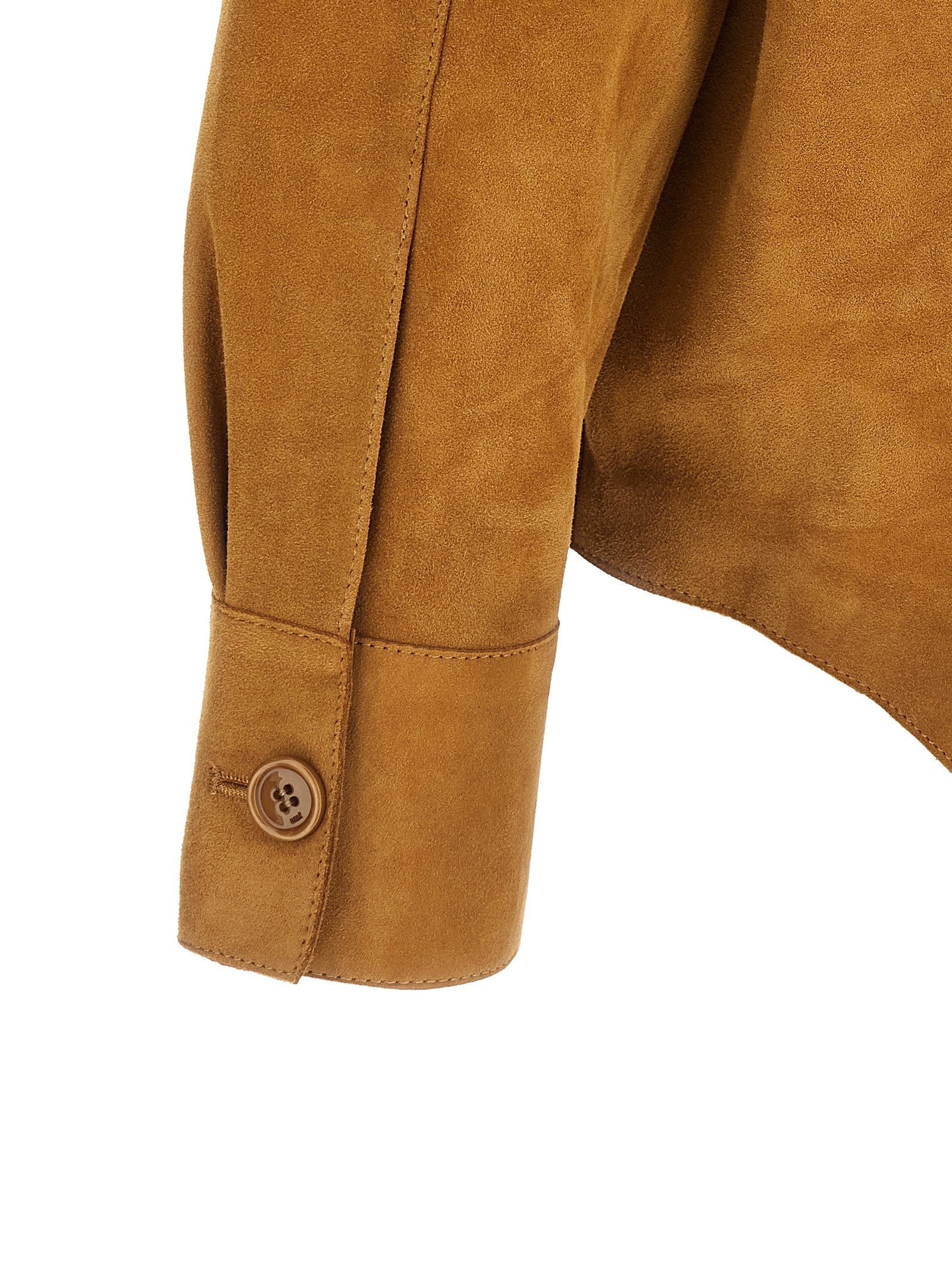 Ami Paris Ami De Coeur Overshirt Brown