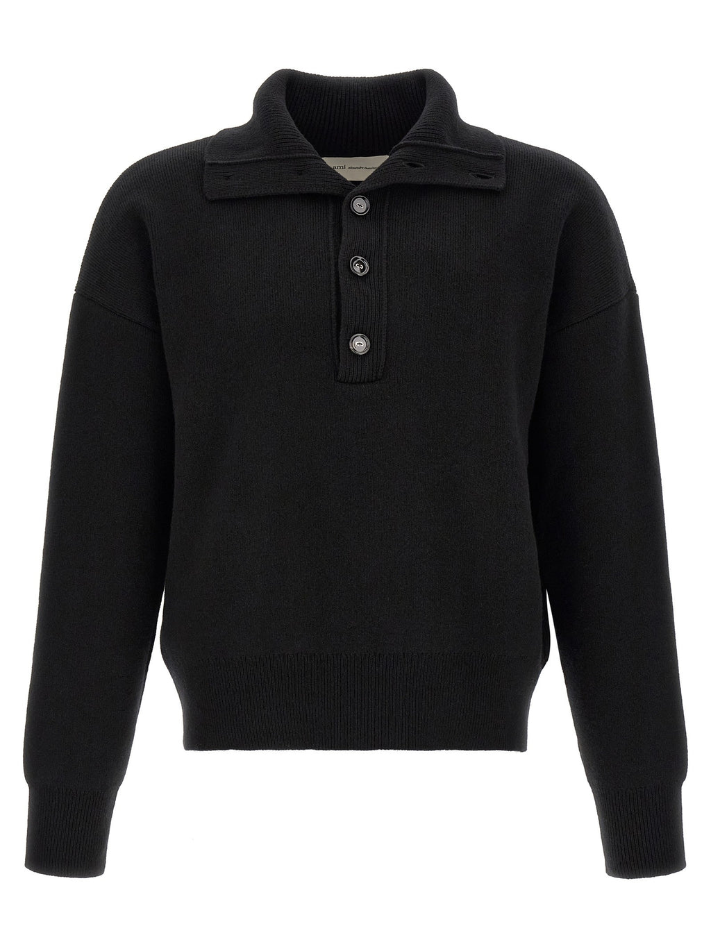 Ami Paris Ami De Cœur Patch Sweater Black