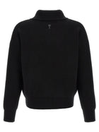 Ami Paris Ami De Cœur Patch Sweater Black, view 2