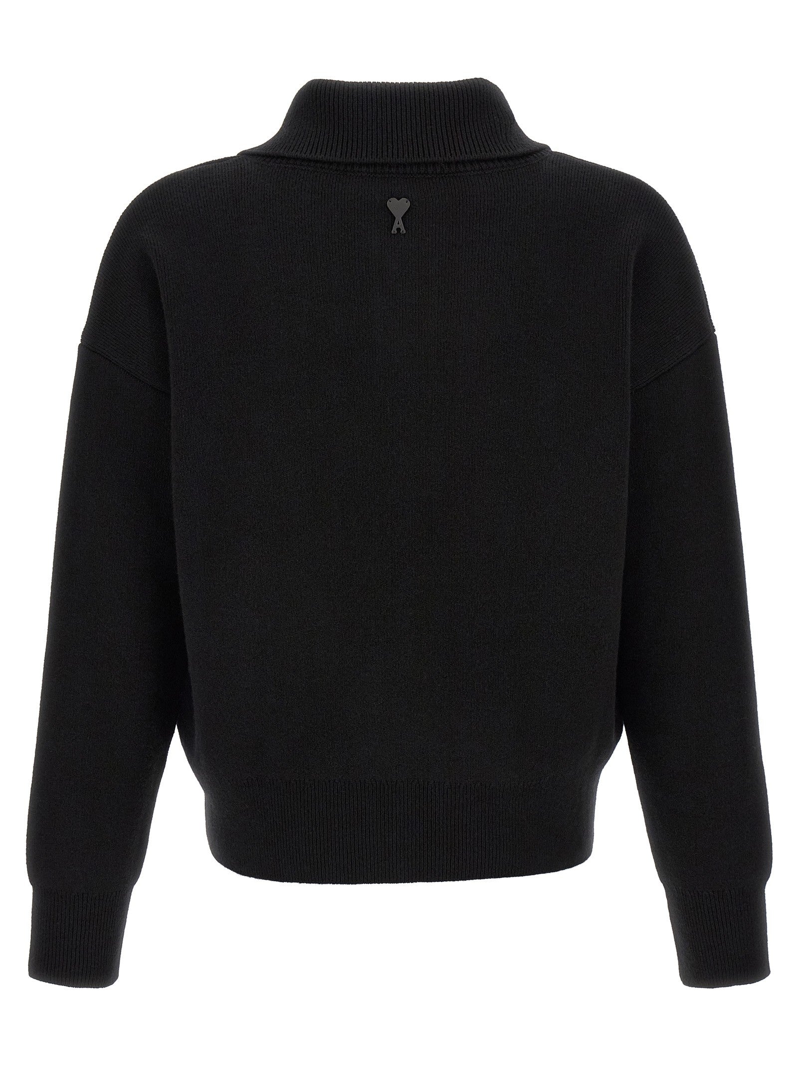 Ami Paris Ami De Cœur Patch Sweater Black