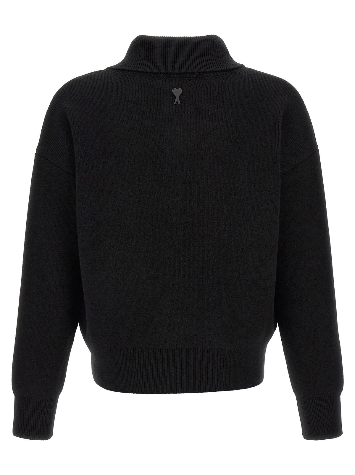 Ami Paris Ami De Cœur Patch Sweater Black, view 2