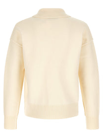 Ami Paris Ami De Coeur Polo Shirt White, view 2
