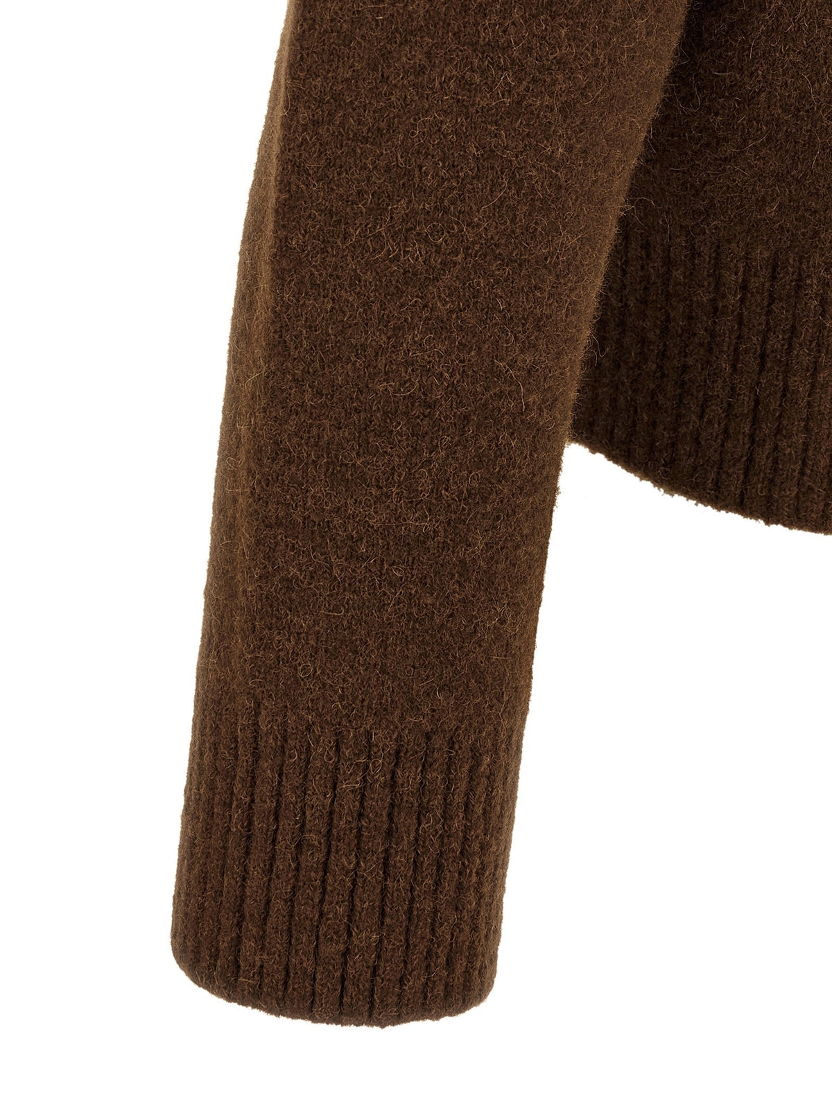 Ami Paris Ami De Coeur Polo Shirt Brown, view 4