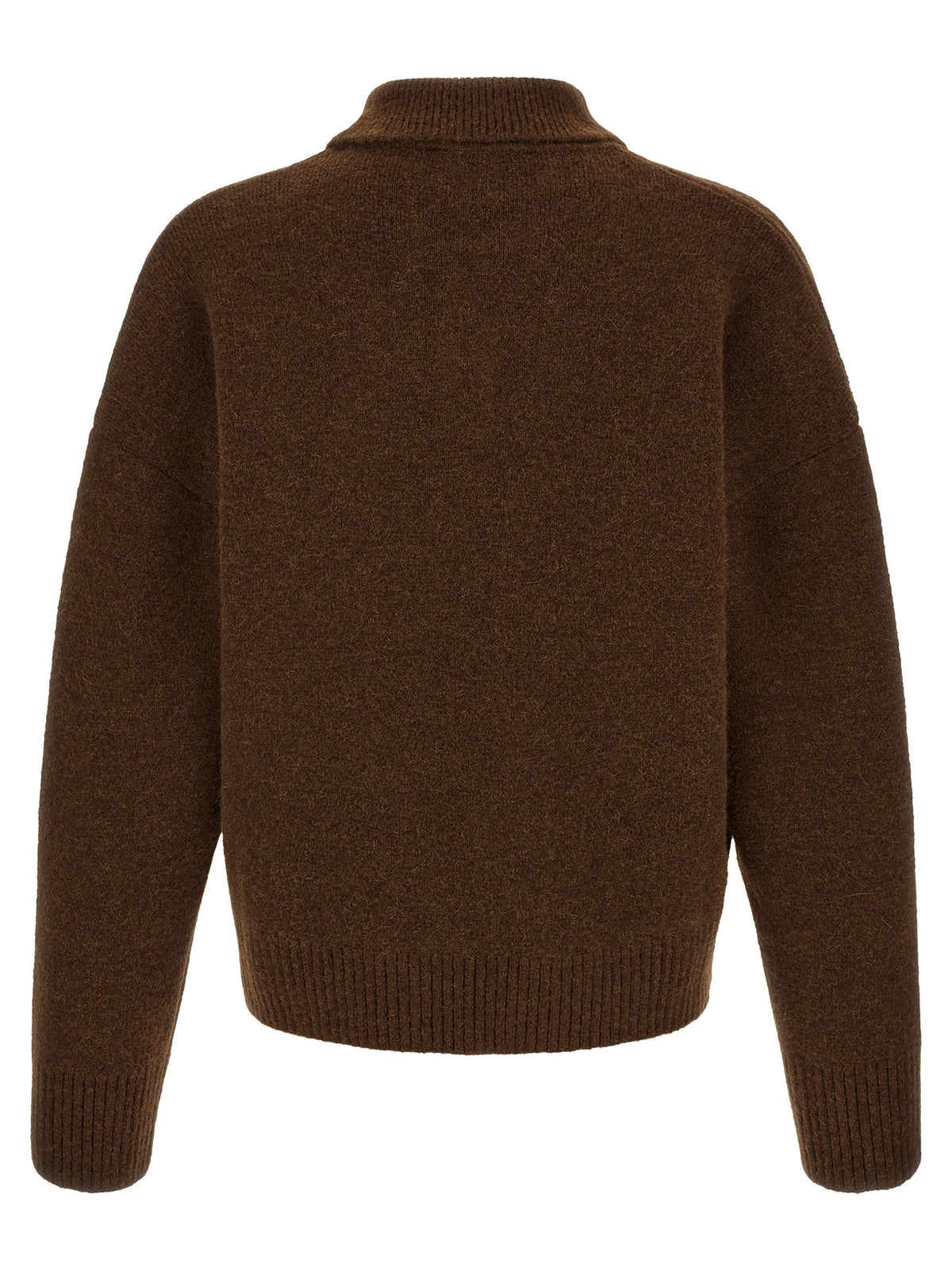 Ami Paris Ami De Coeur Polo Shirt Brown, view 2