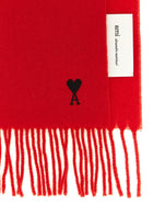 Ami Paris Ami De Coeur Scarf Red, view 2