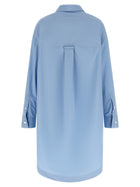 Ami Paris Ami De Coeur Shirt Dress Blue, view 2