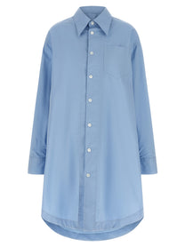 Ami Paris Ami De Coeur Shirt Dress Blue