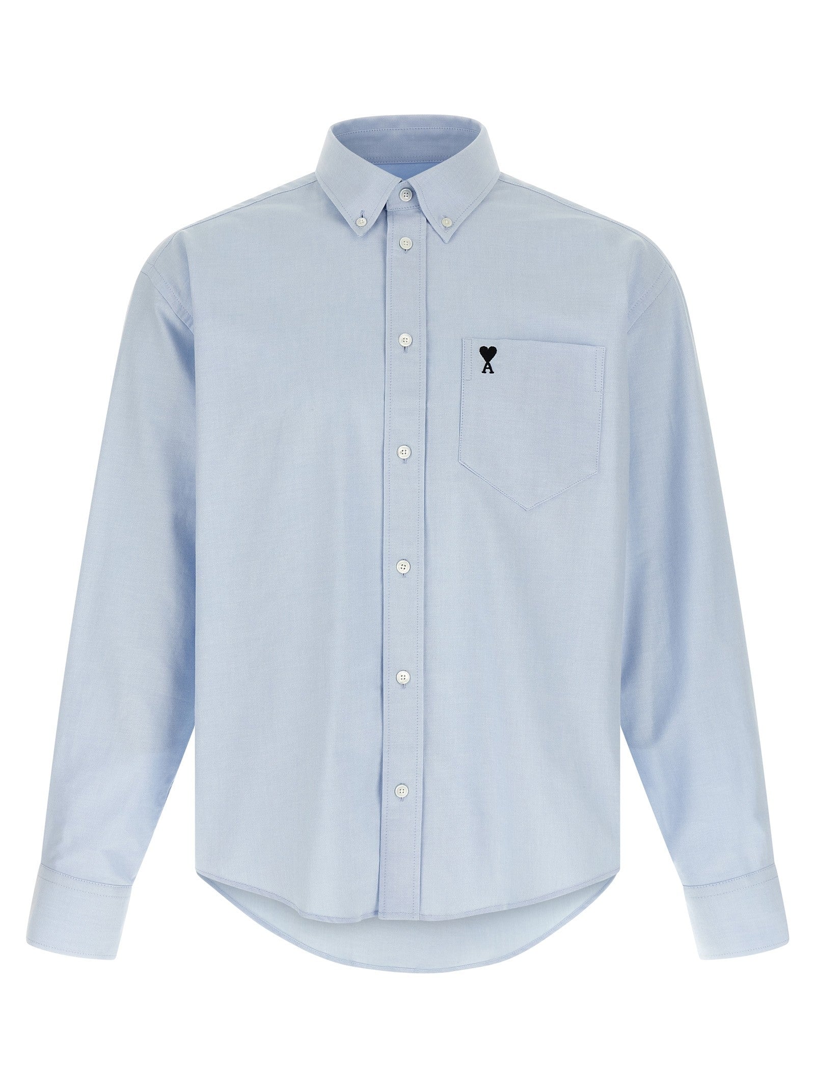 Ami Paris Ami De Coeur Shirt Blue