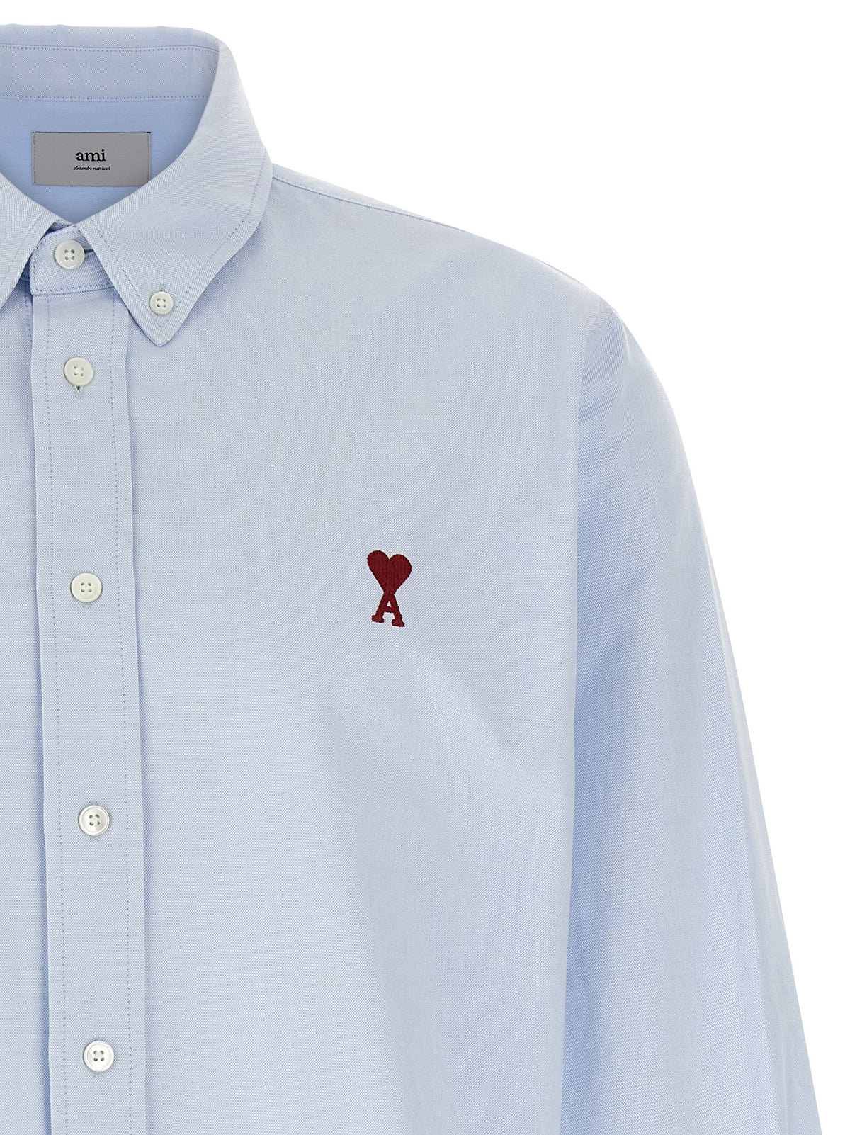 Ami Paris Ami De Coeur Shirt Blue