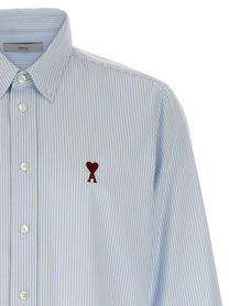 Ami Paris Ami De Coeur Shirt Blue, view 3