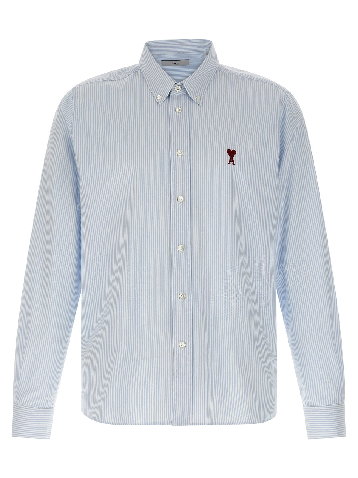 Ami Paris Ami De Coeur Shirt Blue