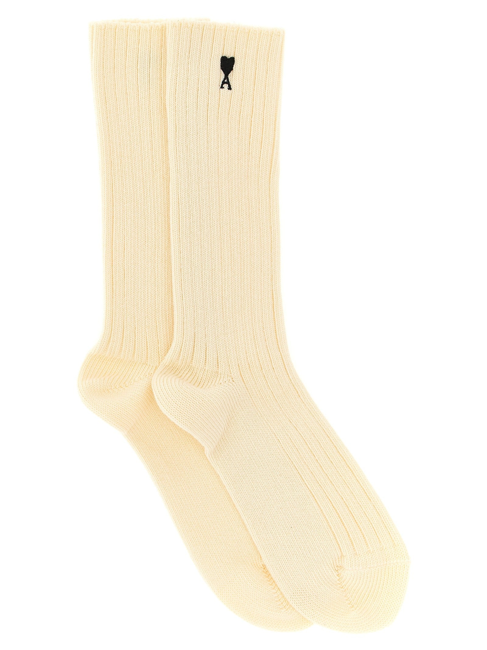 Ami Paris Ami De Coeur Socks White