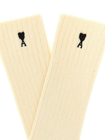 Ami Paris Ami De Coeur Socks White