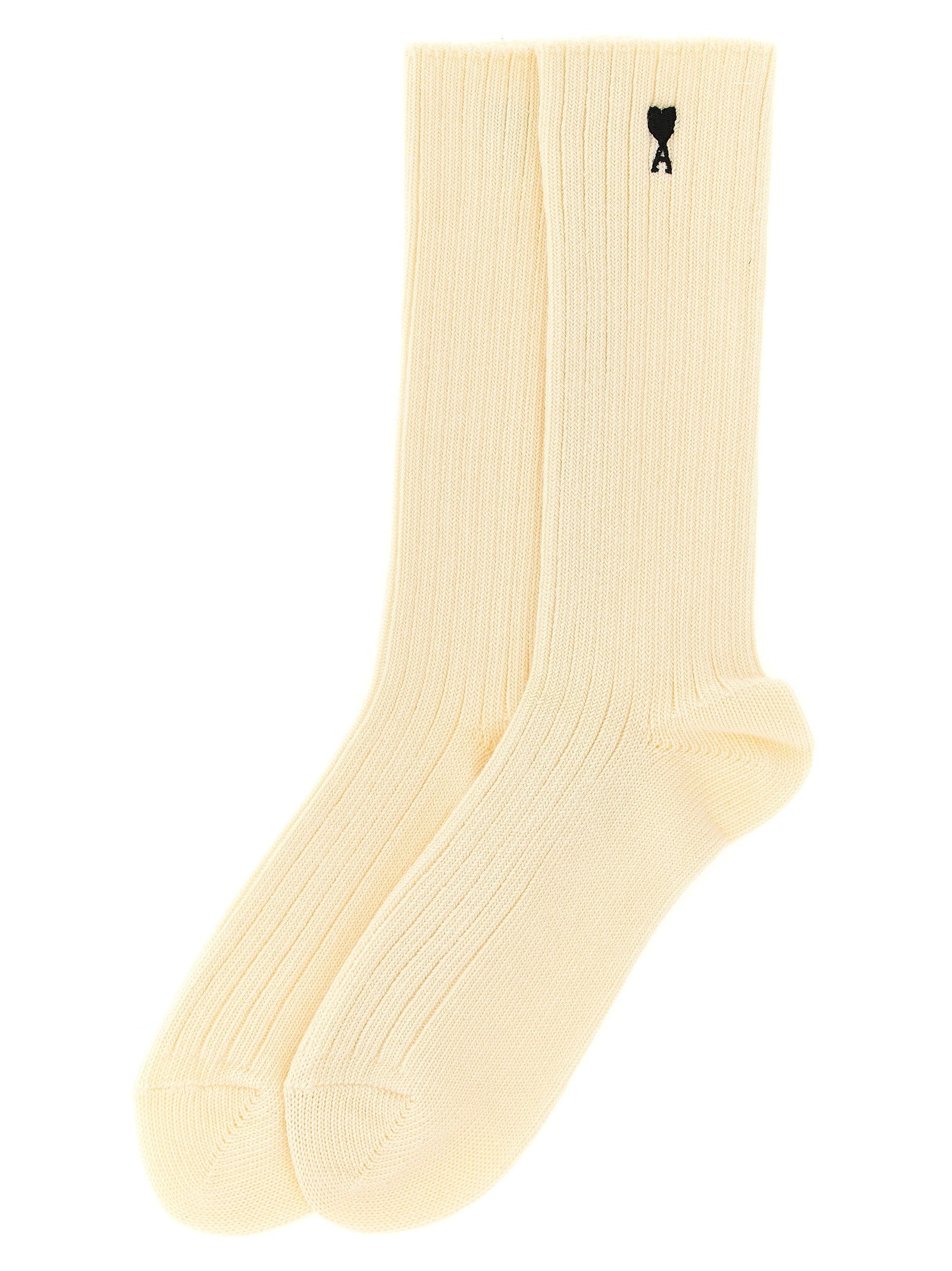 Ami Paris Ami De Coeur Socks White