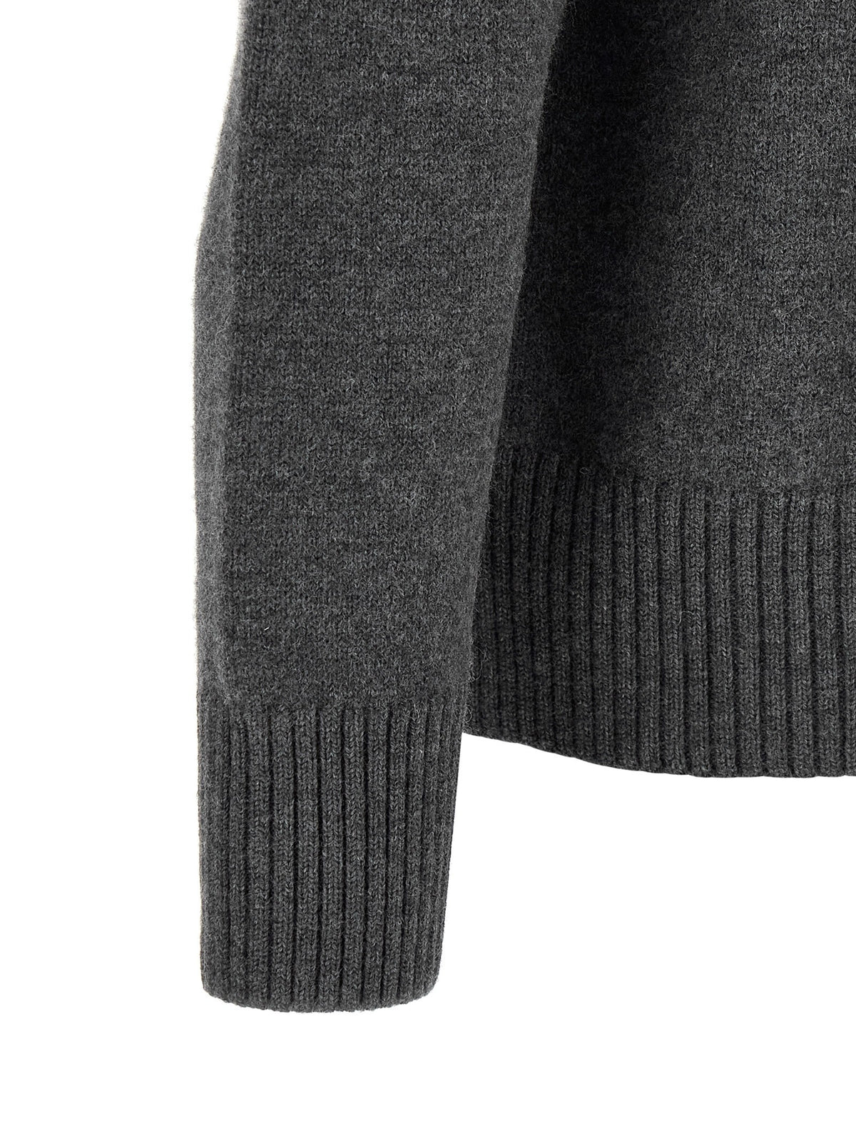 Ami Paris Ami De Coeur Sweater Grey, view 4