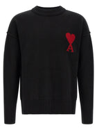 Ami Paris Ami De Coeur Sweater Black