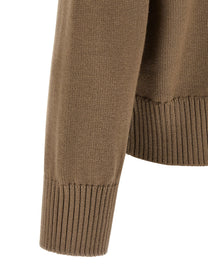 Ami Paris Ami De Coeur Sweater Beige
