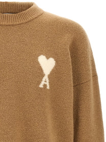 Ami Paris Ami De Cœur Sweater Beige