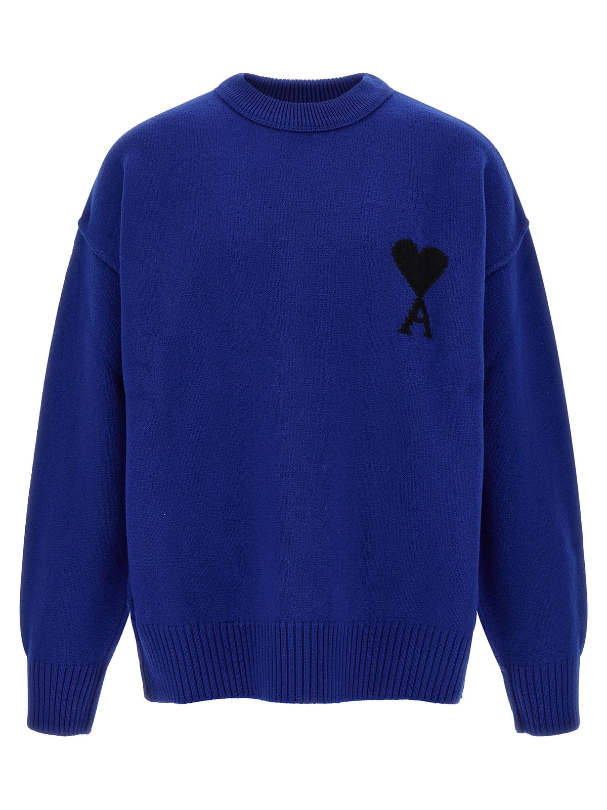 Ami Paris Ami De Coeur Sweater Blue