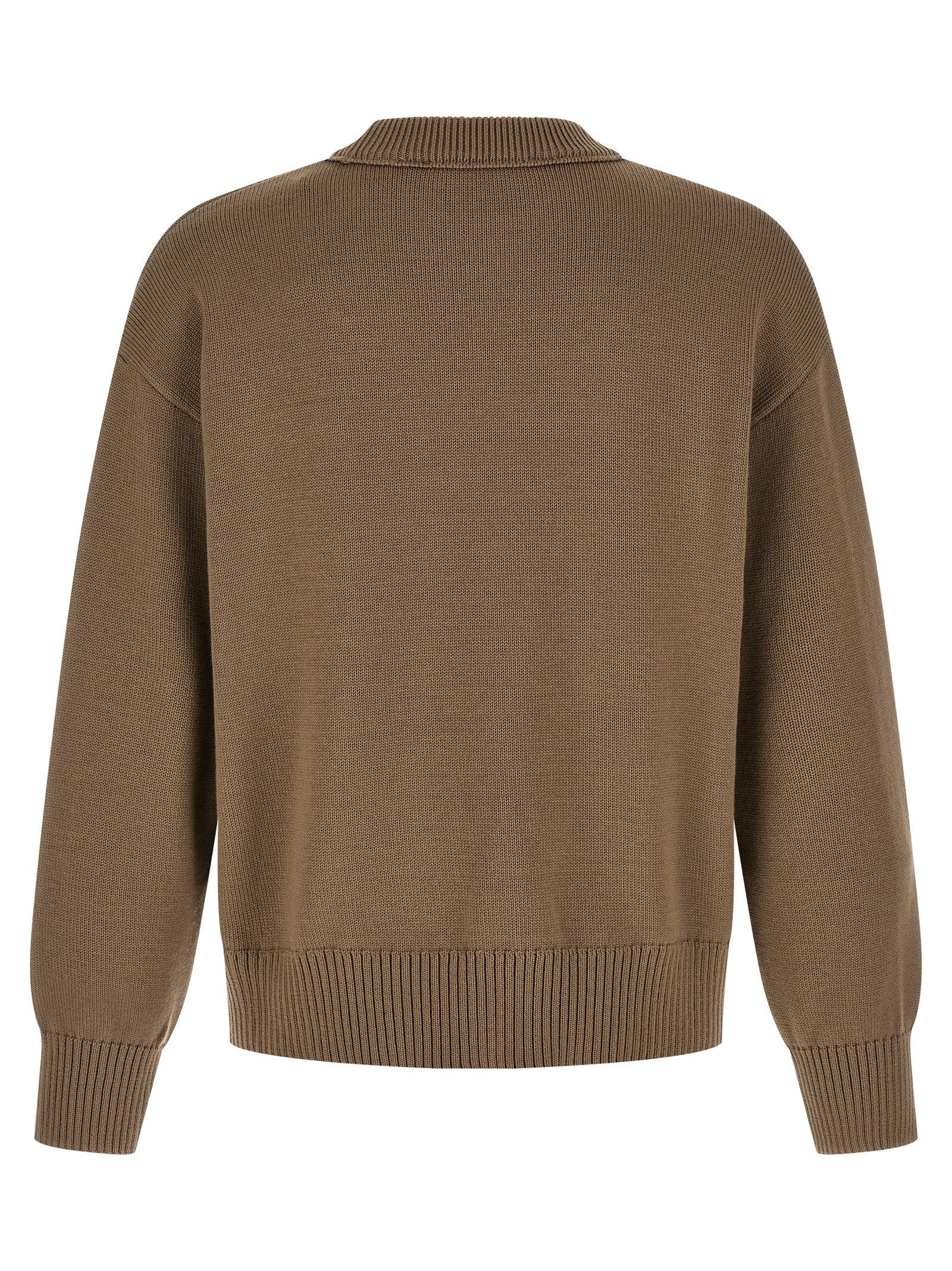 Ami Paris Ami De Coeur Sweater Beige