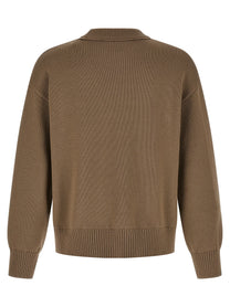 Ami Paris Ami De Coeur Sweater Beige