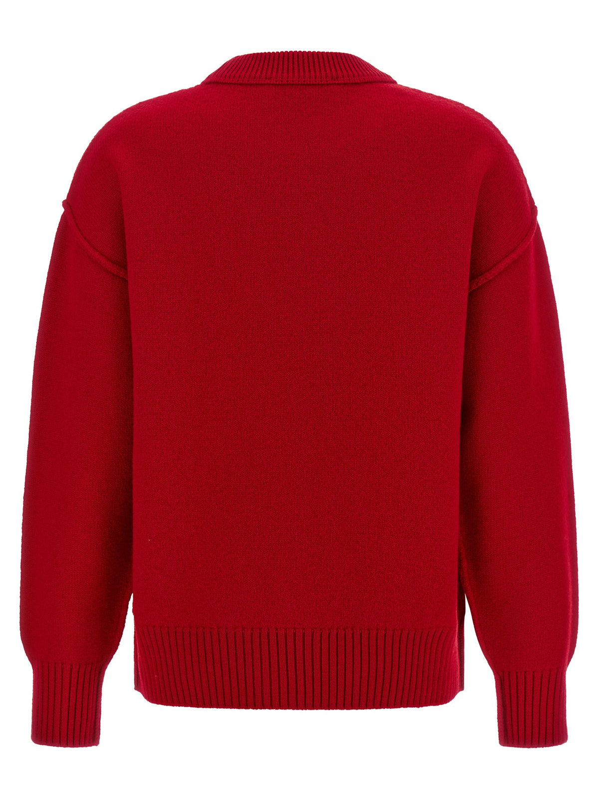 Ami Paris Ami De Coeur Sweater Red