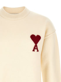 Ami Paris Ami De Coeur Sweater Red