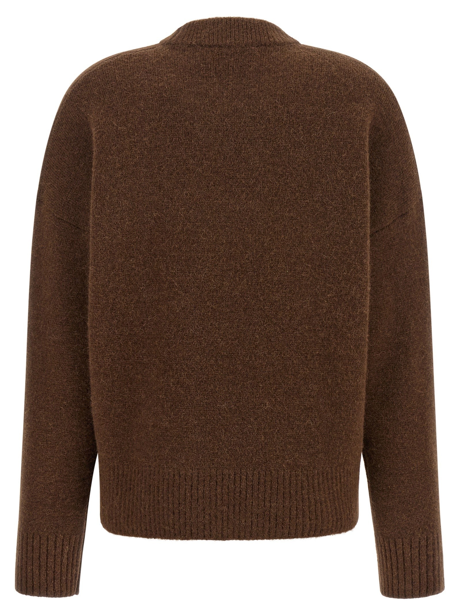 Ami Paris Ami De Cœur Sweater Brown
