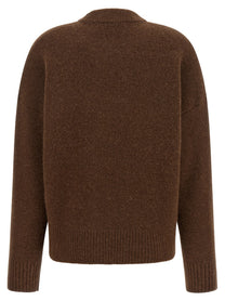 Ami Paris Ami De Cœur Sweater Brown