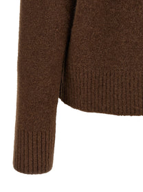 Ami Paris Ami De Cœur Sweater Brown