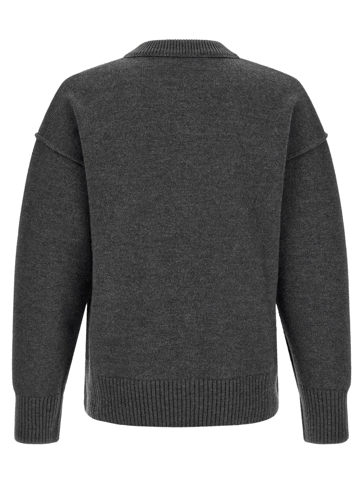 Ami Paris Ami De Coeur Sweater Grey, view 2