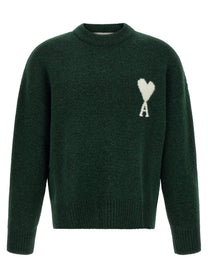 Ami Paris Ami De Coeur Sweater Green