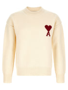 Ami Paris Ami De Coeur Sweater White