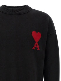 Ami Paris Ami De Coeur Sweater Black