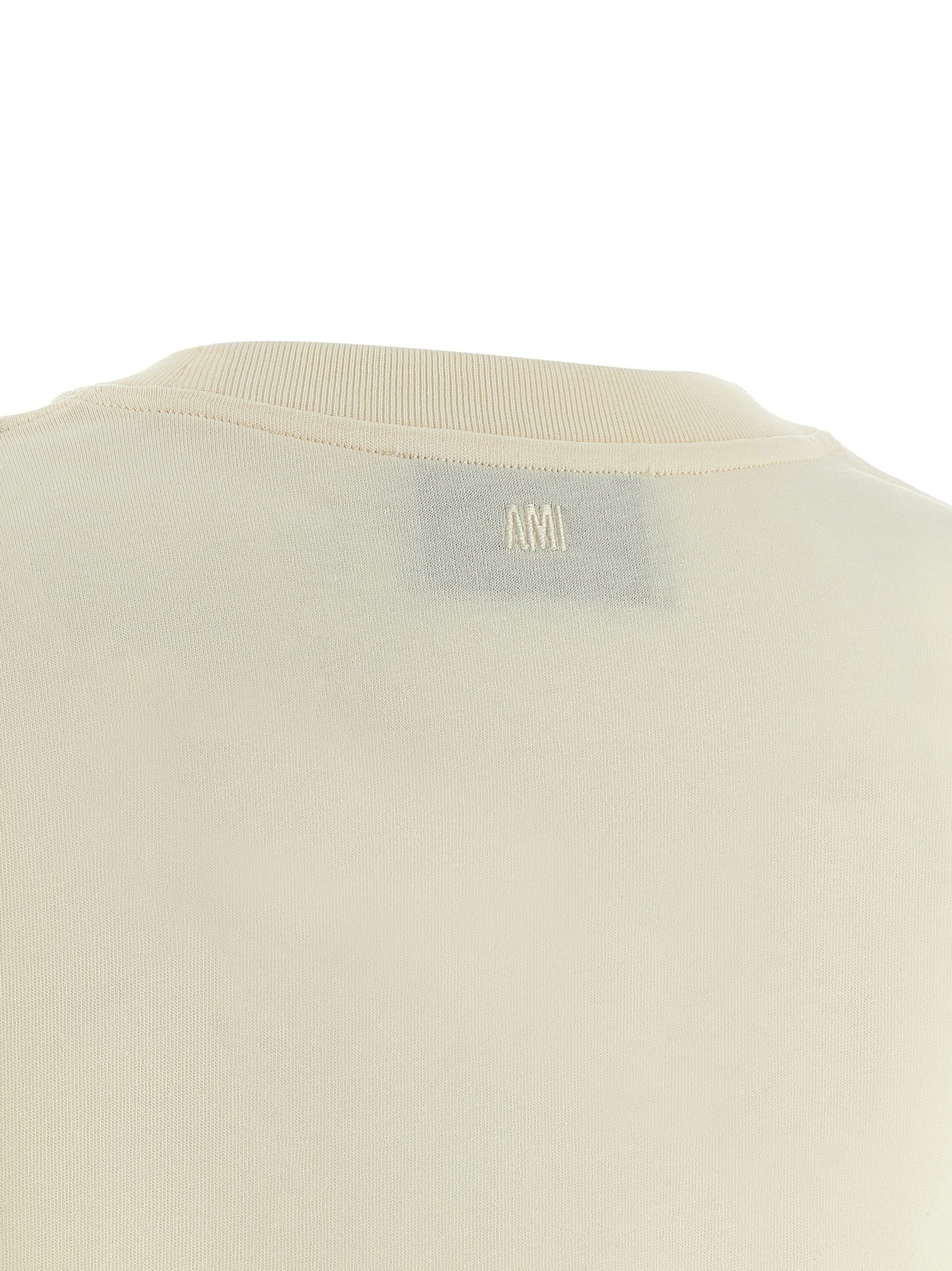 Ami Paris Ami De Coeur Shirt Beige
