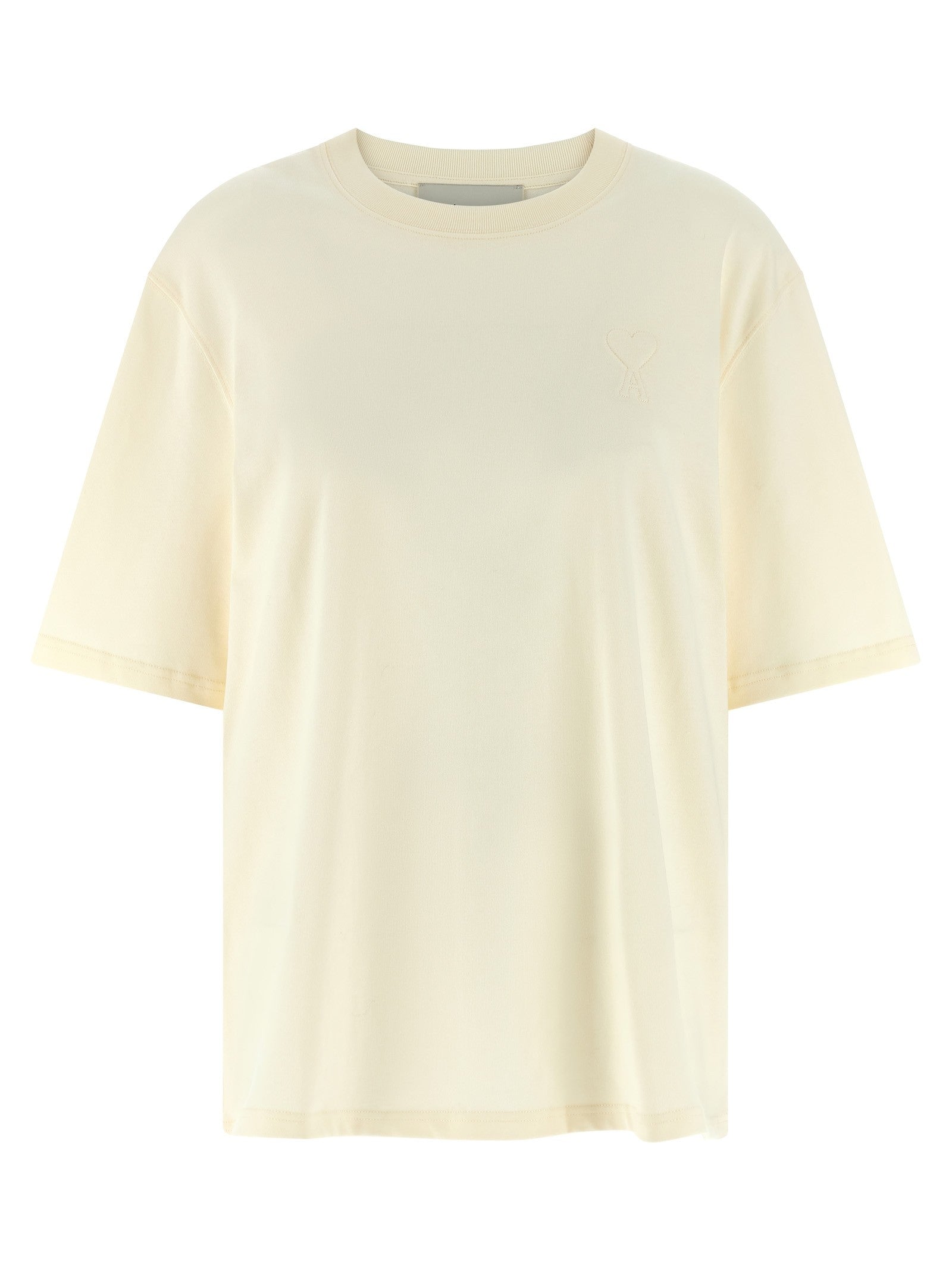 Ami Paris Ami De Coeur Shirt Beige