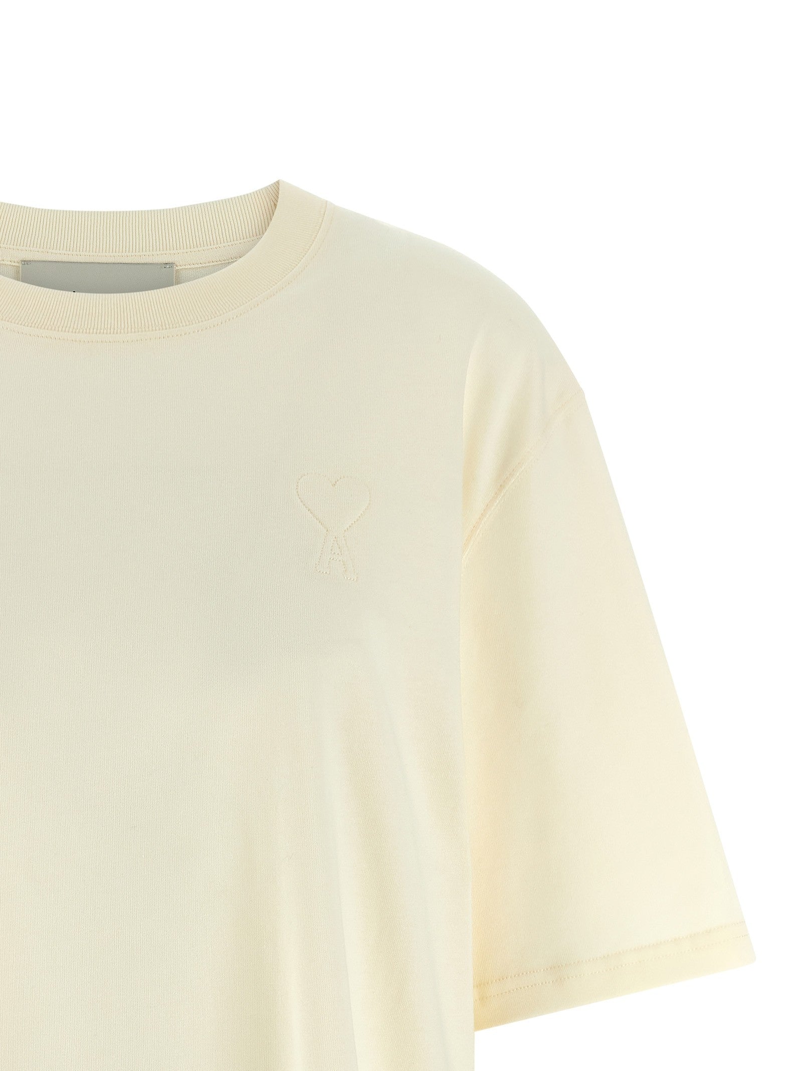 Ami Paris Ami De Coeur Shirt Beige