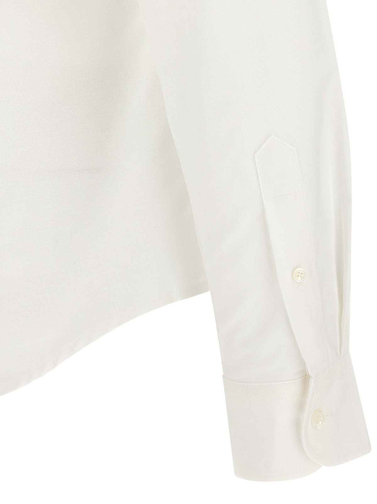 Ami Paris Ami De Coeur Oxford Cotton Shirt White, view 4