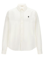 Ami Paris Ami De Coeur Oxford Cotton Shirt White
