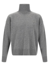 AMI PARIS - AMI PARIS - Puff logo sweater - Men’s Knitwear