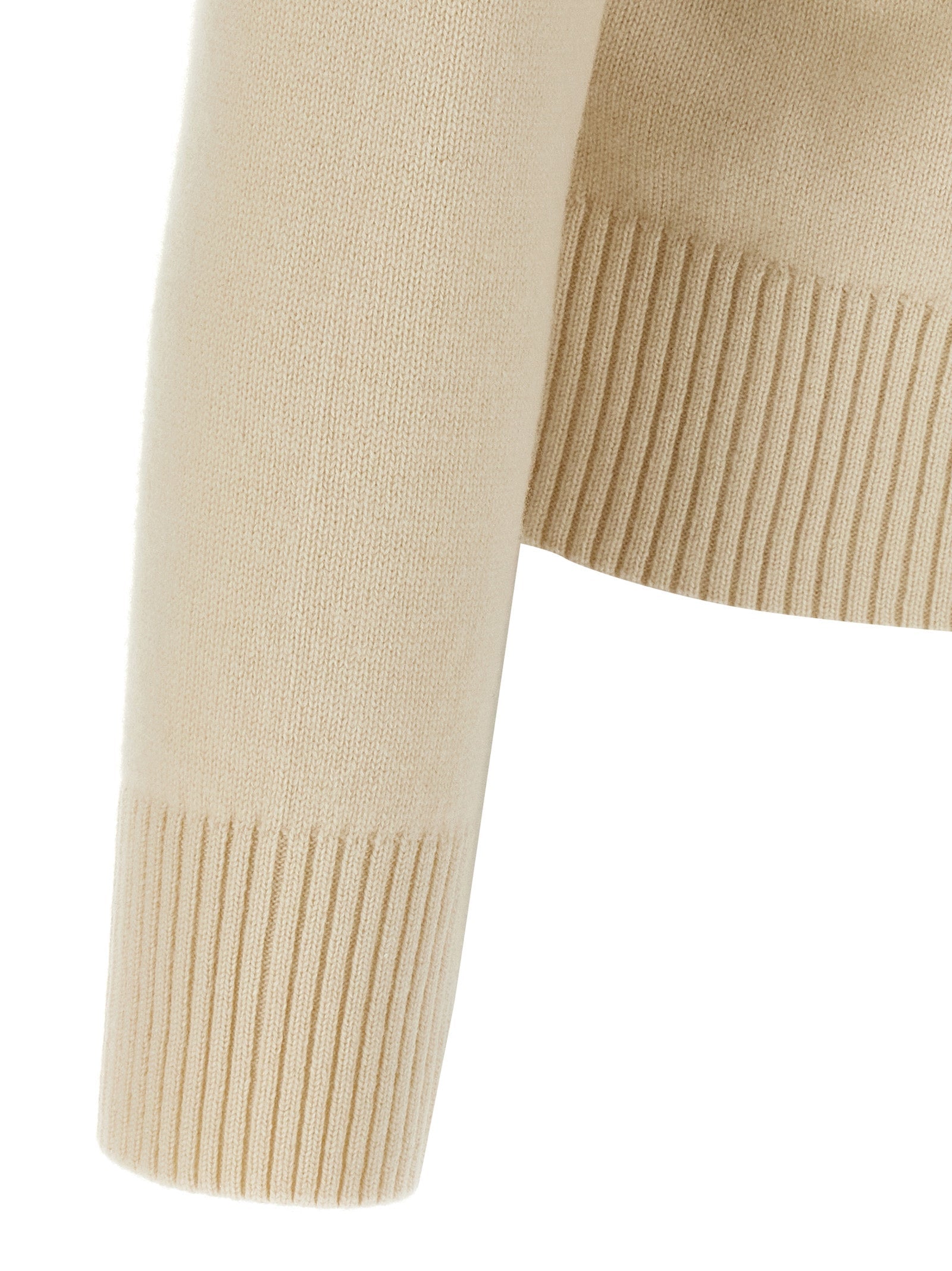 AMI PARIS - AMI PARIS - Puff logo patch sweater - Men’s Knitwear