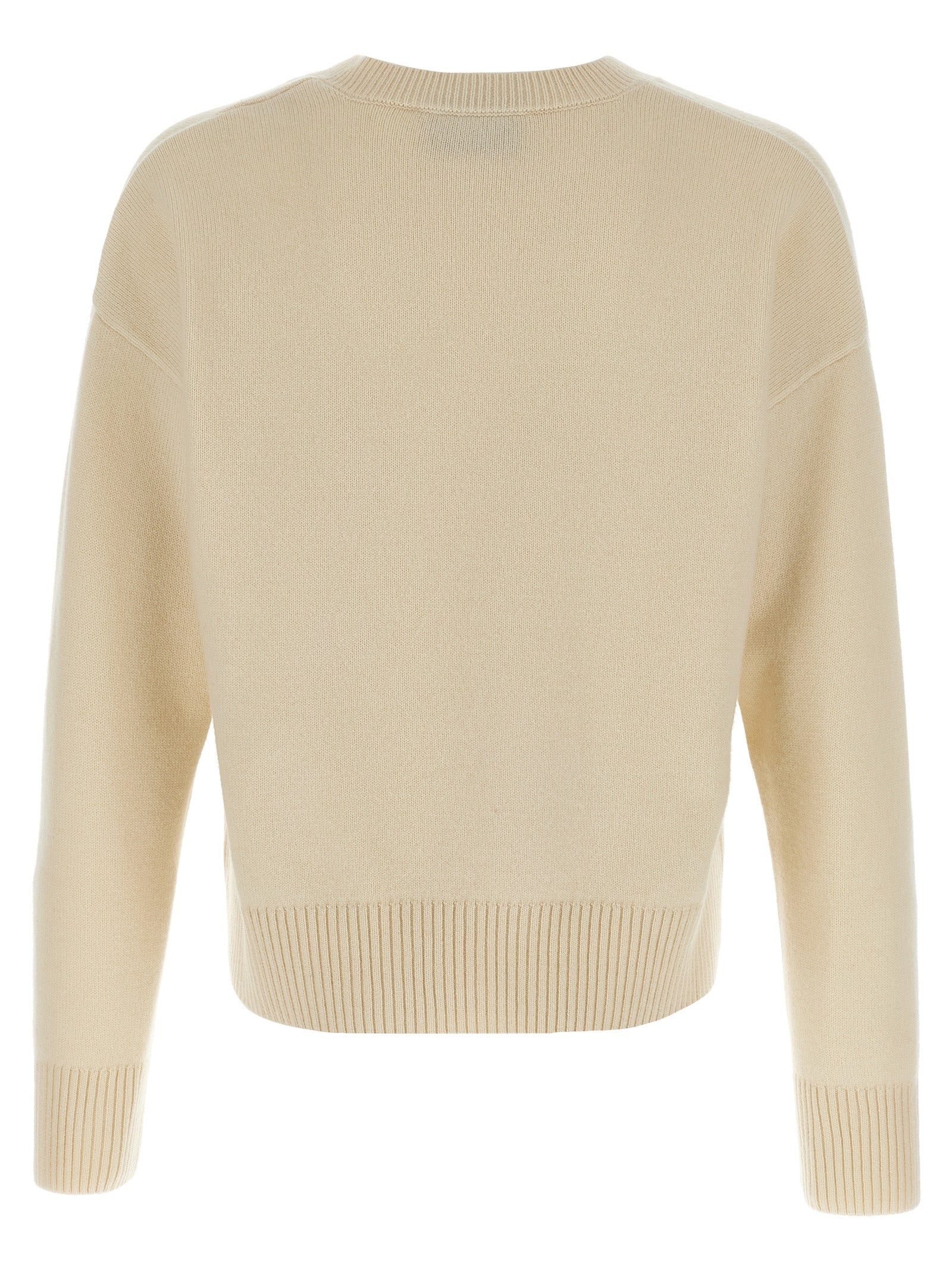 AMI PARIS - AMI PARIS - Puff logo patch sweater - Men’s Knitwear