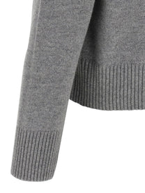 AMI PARIS - AMI PARIS - Puff logo sweater - Men’s Knitwear