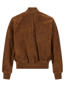 AMI PARIS - AMI PARIS - Suede bomber jacket - Men’s Outerwear