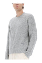Ami Paris Men's Alpaca Sweater Grey, view 4