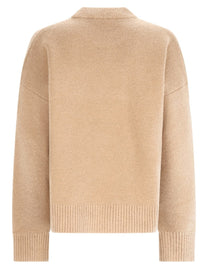 Ami Paris Men's Ami De Coeur Sweater Beige, view 2
