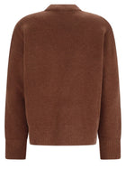 Ami Paris Men's Ami De Coeur Sweater Brown, view 2